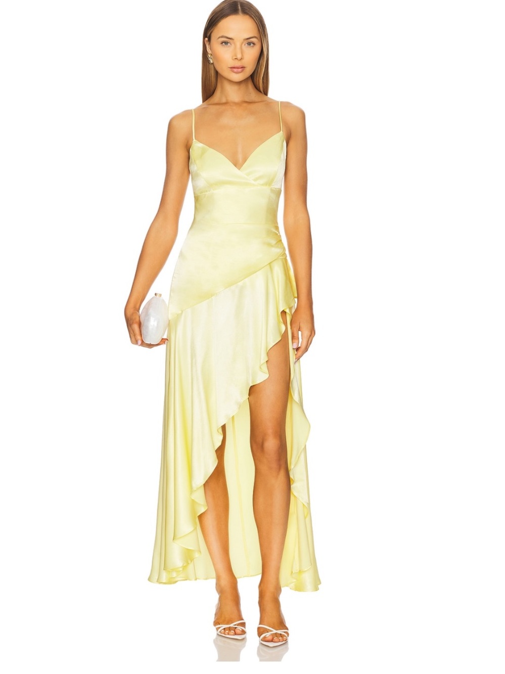 Bardot Sorella Midi Dress - Canary Yellow